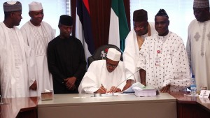 Buhari signs 2016 budget