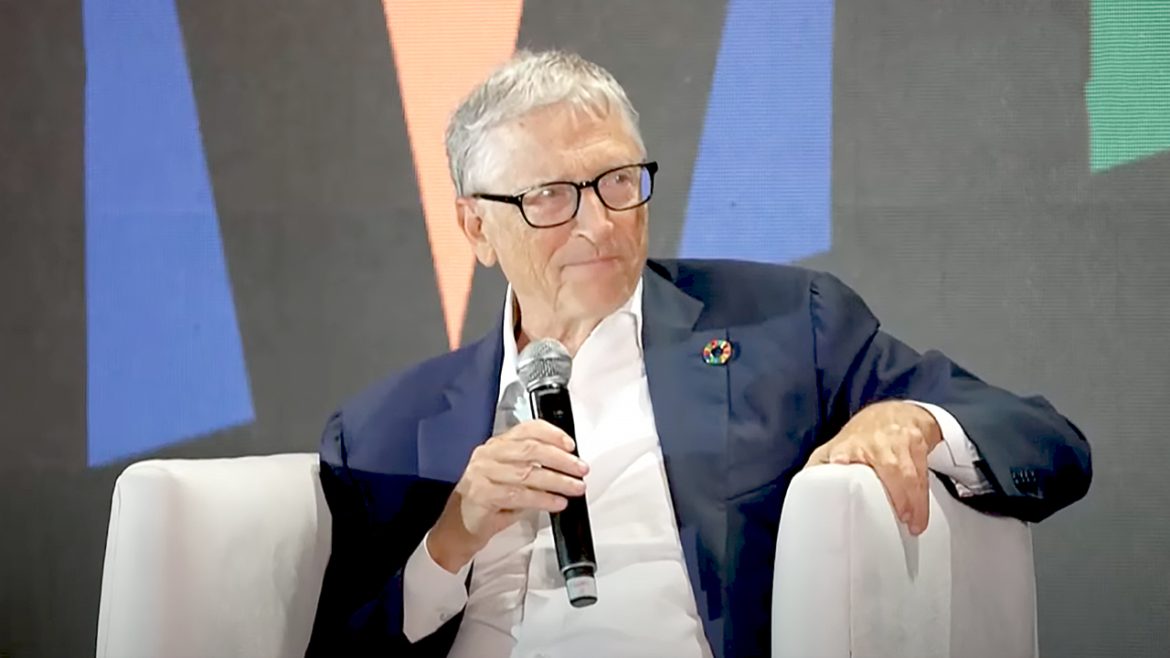 Bill Gates at Goalkeepers Event