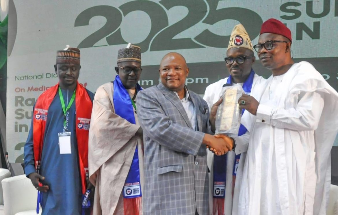 Aminu Magashi with Dr Iziaq Salako